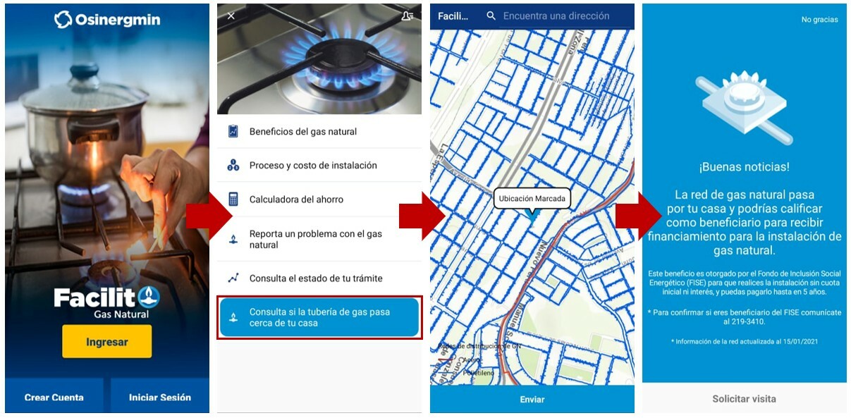 App Facilito Gas Natural - Redes de Distribución