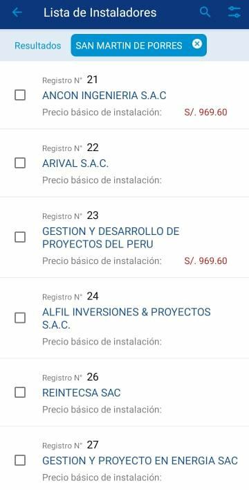 Instalación de Gas Natural Domiciliario en Perú Lista de Instaladores de Gas Natural Osinergmin App