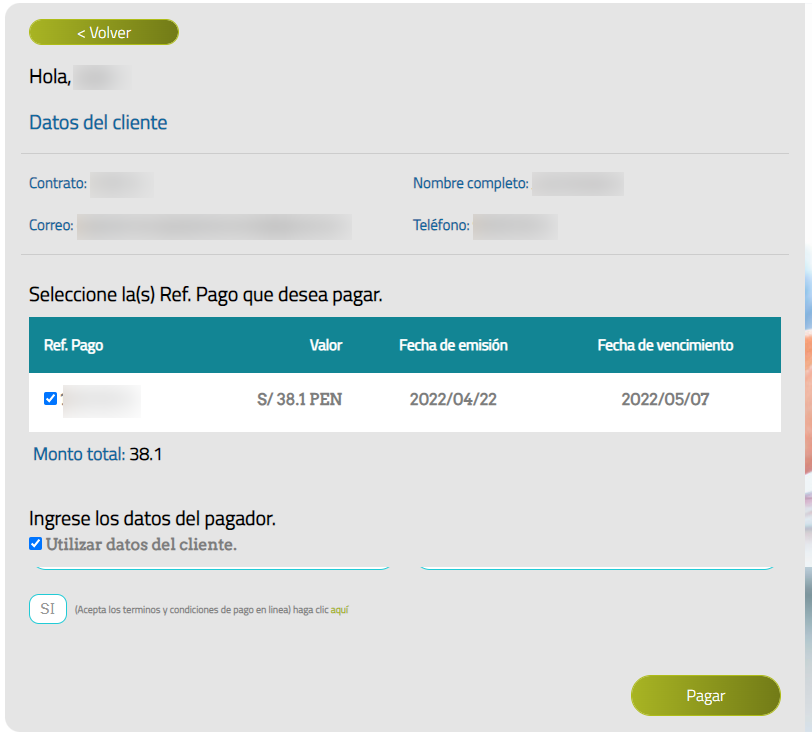 ¿Cómo pagar el gas natural en Perú? Pagar recibo gas natural Quavii paso 2