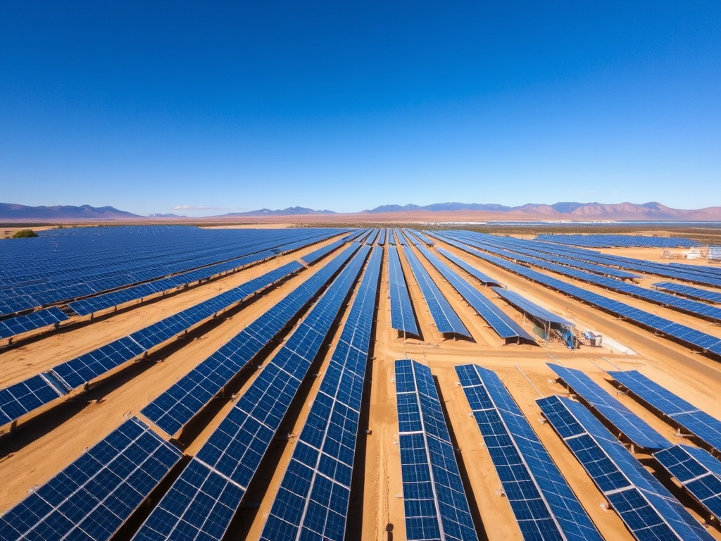 Energías Limpias: Definición, Tipos y Su Impacto Hoy Parque solar con filas de paneles fotovoltaicos