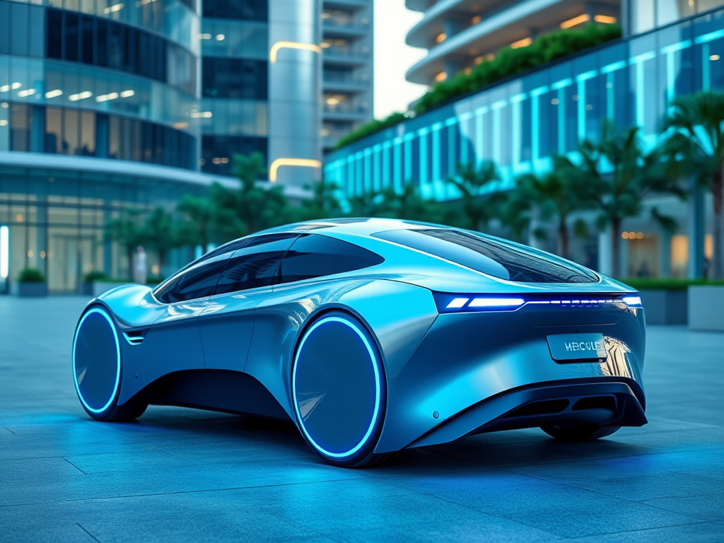 Cómo Funciona un Motor y Sus Tipos: Guía Completa Prototipo futurista de vehículo eléctrico