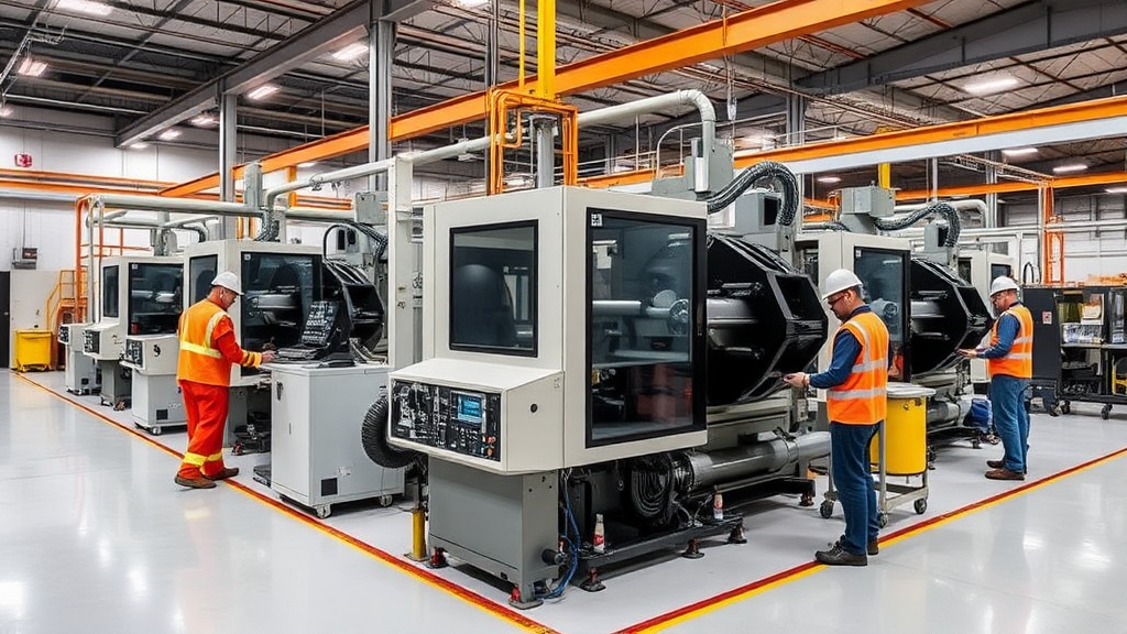 Mantenimiento de Motores Industriales: Claves para Prolongar su Vida Útil Planta industrial moderna con maquinaria grande operando eficientemente