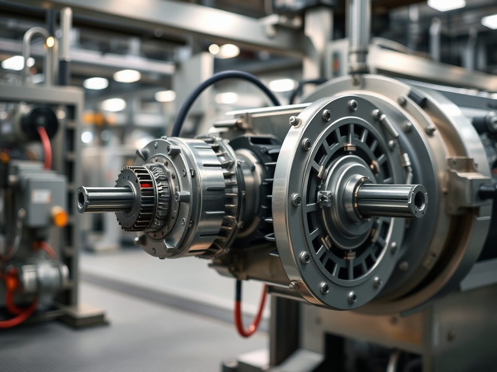 Motores de Corriente Alterna: Funcionamiento, Tipos y Usos Industriales Motor síncrono en configuración industrial