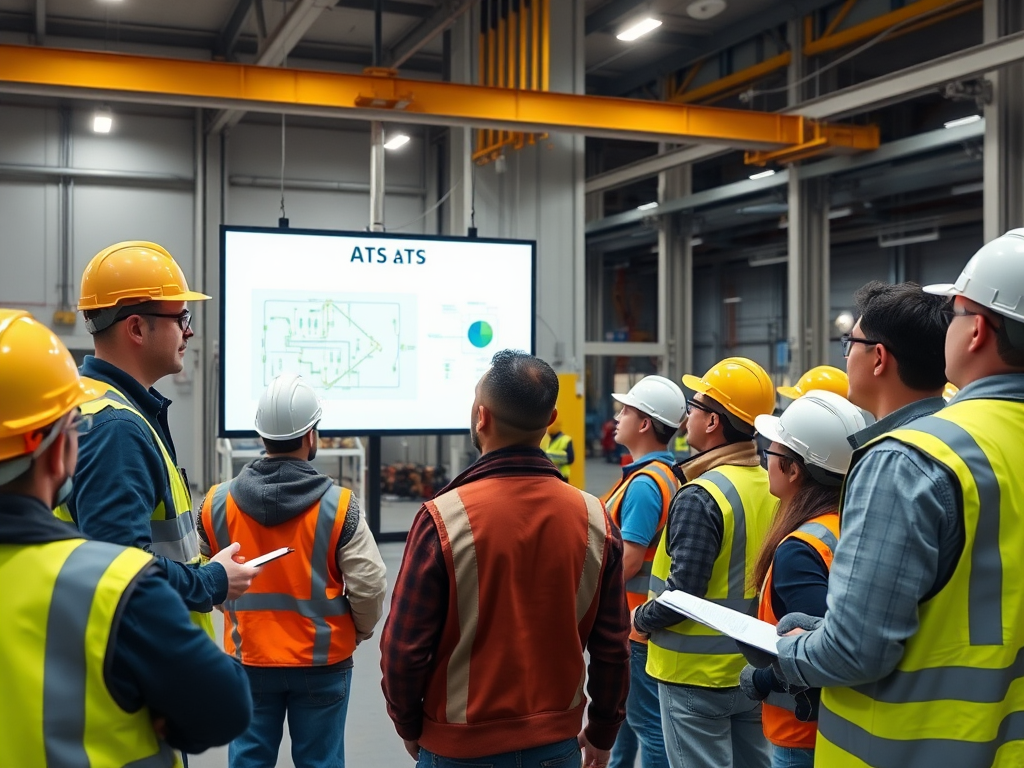 Entrenamiento de seguridad industrial en una instalación moderna