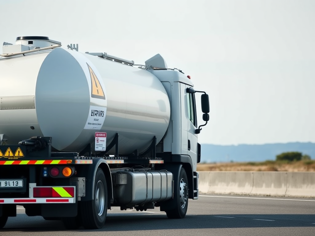Prevención de Chispas Eléctricas en Camiones: Medidas y Normativas Camión cisterna transportando materiales peligrosos